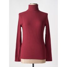 KANOPE - Pull col roulé rouge en viscose - Femme - Taille 38 - Modz