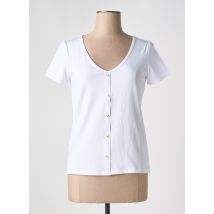 C'EST BEAU LA VIE - T-shirt blanc en coton - Femme - Taille 38 - Modz