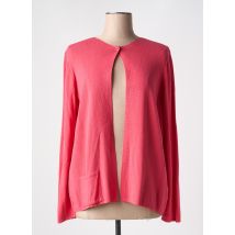 I.ODENA - Gilet manches longues rose en viscose - Femme - Taille 46 - Modz