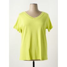 I.ODENA - T-shirt vert en coton - Femme - Taille 46 - Modz
