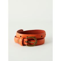 LA FIANCEE DU MEKONG - Ceinture orange en cuir - Femme - Taille 42 - Modz