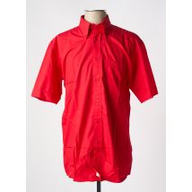 ARMORIAL - Chemise manches courtes rouge en coton - Homme - Taille M - Modz