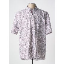 CAPTEN - Chemise manches courtes rouge en coton - Homme - Taille 4XL - Modz