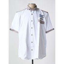 CAP 10 TEN - Chemise manches courtes blanc en coton - Homme - Taille XL - Modz