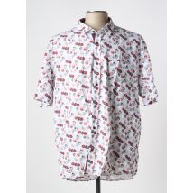CAPTEN - Chemise manches courtes gris en coton - Homme - Taille 3XL - Modz