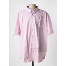 COFOX - Chemise manches courtes rose en coton - Homme - Taille 4XL - Modz