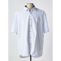 CAPTEN - Chemise manches courtes bleu en coton - Homme - Taille 3XL - Modz