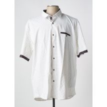 CAPTEN - Chemise manches courtes blanc en coton - Homme - Taille 3XL - Modz