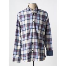 CAP 10 TEN - Chemise manches longues bleu en coton - Homme - Taille M - Modz