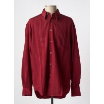 LUCIO - Chemise manches longues rouge en polyester - Homme - Taille L - Modz