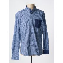 FOXX - Chemise manches longues bleu en coton - Homme - Taille L - Modz