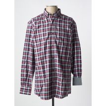 LOUIS VICTOR - Chemise manches longues rouge en coton - Homme - Taille XL - Modz