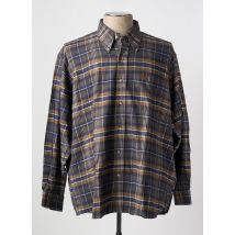 ARMORIAL - Chemise manches longues bleu en coton - Homme - Taille 4XL - Modz