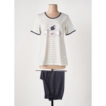 HAJO - Pyjama gris en coton - Femme - Taille 46 - Modz