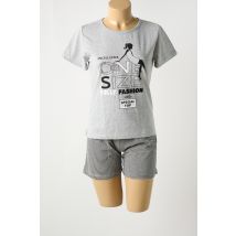 EVEN - Pyjashort gris en polyester - Femme - Taille 38 - Modz