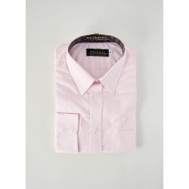 BELLONI - Chemise manches longues rose en coton - Homme - Taille XXL - Modz
