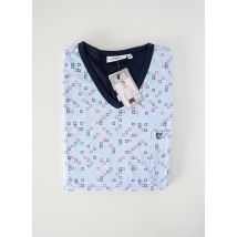 HAJO - Pyjashort bleu en coton - Homme - Taille 46 - Modz