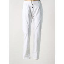 PLEASE - Jeans coupe slim blanc en coton - Femme - Taille 44 - Modz
