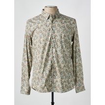 BENSON & CHERRY - Chemise manches longues beige en coton - Homme - Taille XXL - Modz
