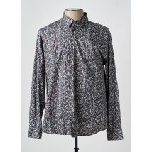 BENSON & CHERRY - Chemise manches longues bleu en coton - Homme - Taille 3XL - Modz