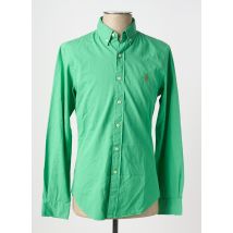 RALPH LAUREN - Chemise manches longues vert en coton - Homme - Taille M - Modz