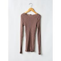 LISANZA - Pull marron en laine - Femme - Taille 38 - Modz