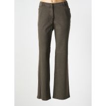 FRANK EDEN - Jean coupe flare marron en coton - Femme - Taille 48 - Modz