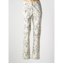 PAUSE CAFE - Pantalon slim beige en coton - Femme - Taille 42 - Modz