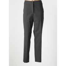 LEBEK - Pantalon droit gris en polyester - Femme - Taille 44 - Modz