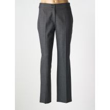LEBEK - Pantalon droit gris en polyester - Femme - Taille 48 - Modz