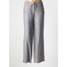 LEBEK - Pantalon droit gris en lin - Femme - Taille 42 - Modz