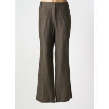 HUCKE WOMAN - Pantalon flare marron en lin - Femme - Taille 44 - Modz