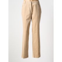 HUCKE WOMAN - Pantalon droit beige en coton - Femme - Taille 44 - Modz