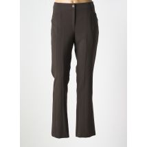 JEAN DELFIN - Pantalon droit marron en polyester - Femme - Taille 36 - Modz