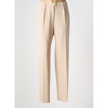 KARTING - Pantalon droit beige en polyester - Femme - Taille 46 - Modz