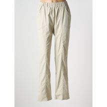 K'TENDANCES - Pantalon droit beige en coton - Femme - Taille 40 - Modz