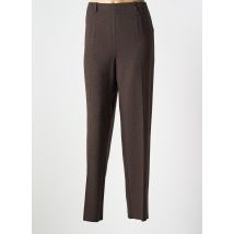 KARTING - Pantalon droit marron en polyester - Femme - Taille 48 - Modz