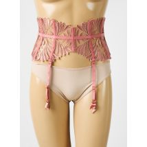 AUBADE - Guêpière/Porte-jarretelle rose en polyester - Femme - Taille 38 - Modz