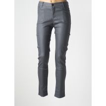 X-MAX - Pantalon slim gris en coton - Femme - Taille 42 - Modz