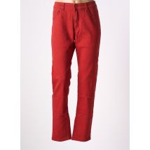 X-MAX - Pantalon droit rouge en coton - Femme - Taille 44 - Modz