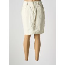 S.QUISE - Jupe courte beige en coton - Femme - Taille 48 - Modz