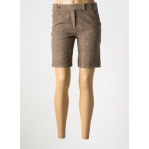 VUE SUR MER - Bermuda marron en elasthane - Femme - Taille 38 - Modz
