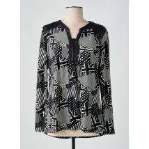 S.QUISE - T-shirt noir en polyester - Femme - Taille 40 - Modz