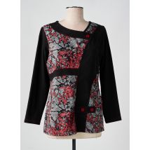 S.QUISE - T-shirt noir en polyester - Femme - Taille 42 - Modz