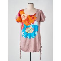ANISS - T-shirt rose en coton - Femme - Taille 38 - Modz