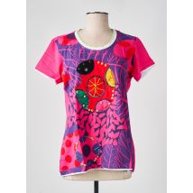 S.QUISE - T-shirt rose en viscose - Femme - Taille 40 - Modz