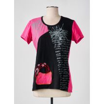 S.QUISE - T-shirt rose en coton - Femme - Taille 40 - Modz