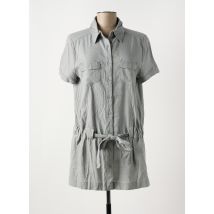 CHIQUE - Tunique manches courtes gris en lin - Femme - Taille 42 - Modz