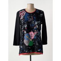 S.QUISE - T-shirt noir en coton - Femme - Taille 44 - Modz