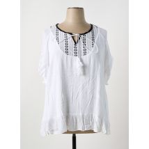 S.QUISE - Blouse blanc en viscose - Femme - Taille 50 - Modz